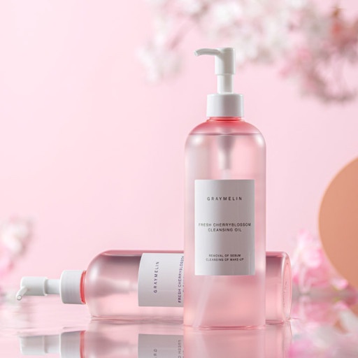 Dầu tẩy trang cho da trắng sáng Graymelin Fresh Cherryblossom Cleansing Oil 400ml