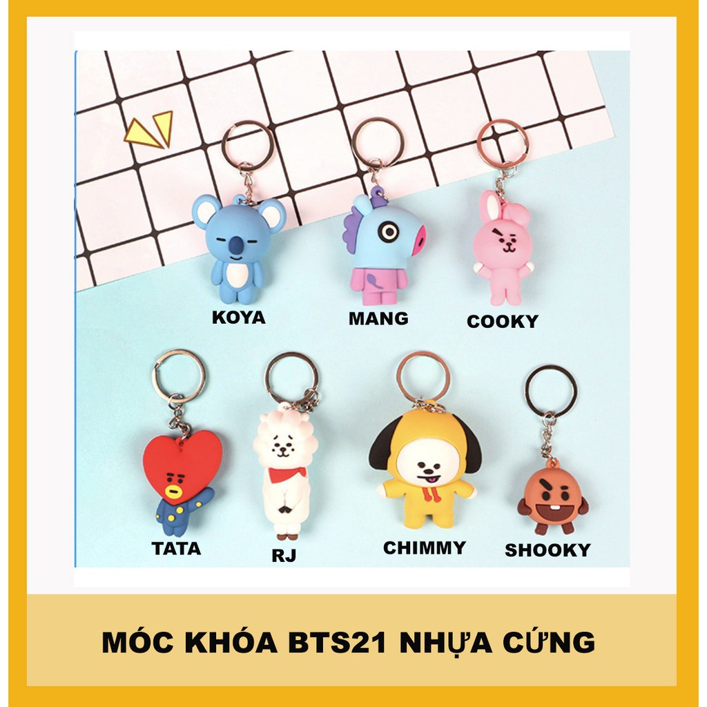 móc khóa bts 21 - nhựa