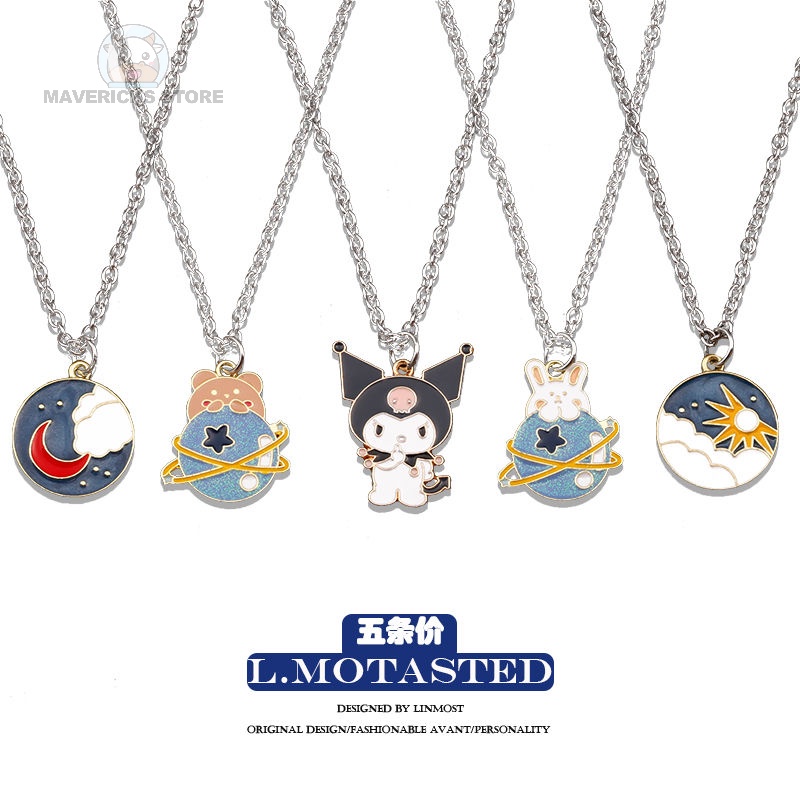 Dây chuyền mặt hình hoạt hình Kuromi cho nam và nữ