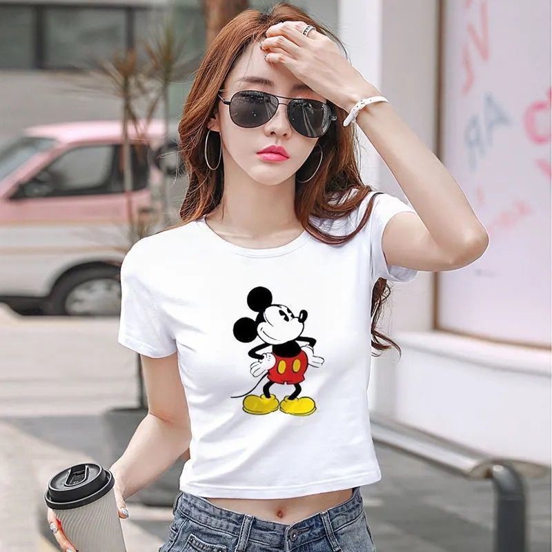 Áo Thun Croptop In Chữ Thời Trang Hè 2021 Cho Nữ