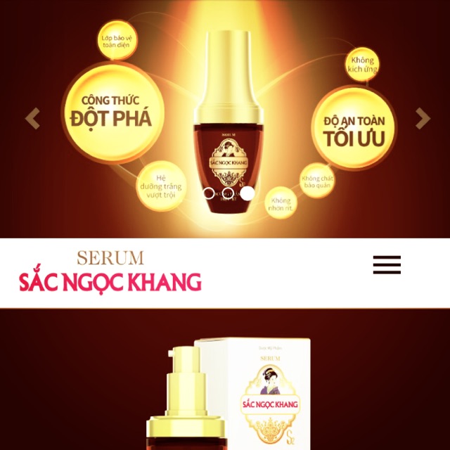 Serum dưỡng trắng da Sắc Ngọc Khang