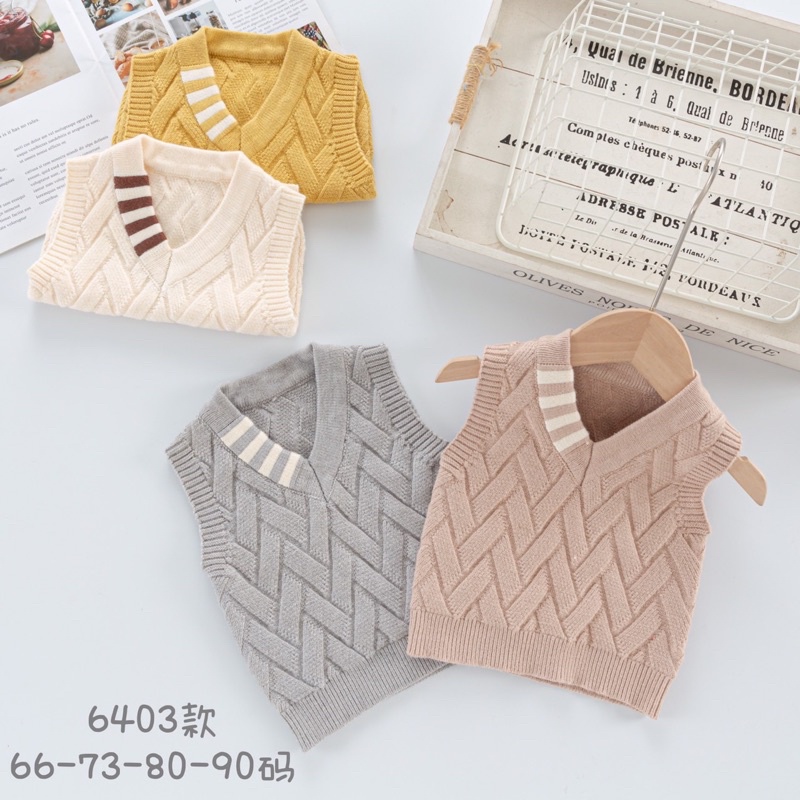 Áo gile len cho bé trai hàng đẹp loại 1 (6-14kg)