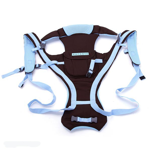 Địu Em Bé Hug Helper màu đen/xanh dương NAFORYE Đài Loan - Địu Bé Sơ Sinh An Toàn Từ 0-30 Tháng tuổi