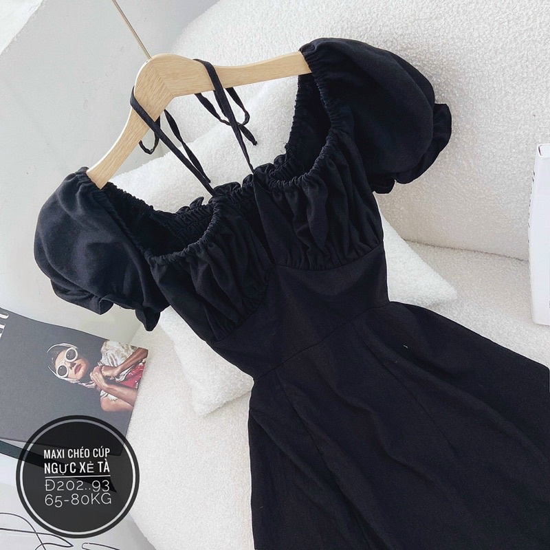 Đầm bigsize Maxi biển sexy siêu dể thương 65-85kgẢnh số 2-4-5Mẫu bigsize mặc