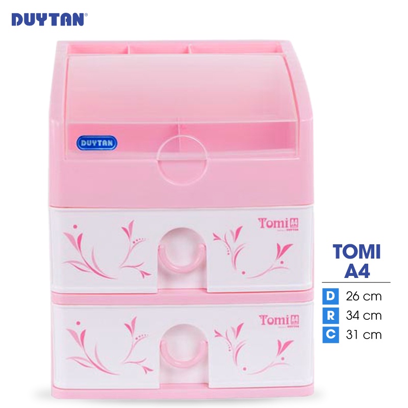 Tủ nhựa Duy Tân Tomi A4 - 3 ngăn (26 x 34 x 31cm) (32208)