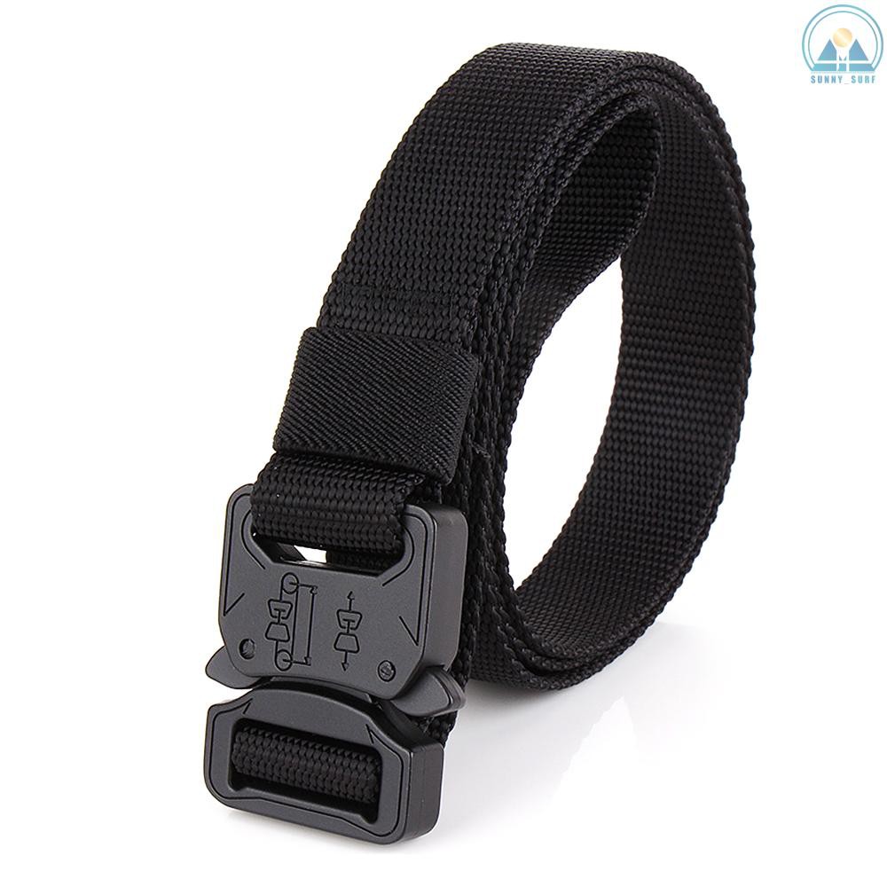 Sunny☀ Lixada Tactical Quick Release Belt with Heavy Duty Buckle for Outdoor Camping Mountaineering Climbing Training Hunting