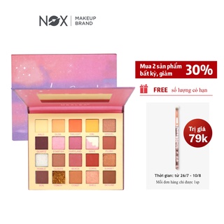 Bảng phấn mắt NOX 20 màu lì và nhũ lâu trôi dễ tán lên màu chuẩn  20 g