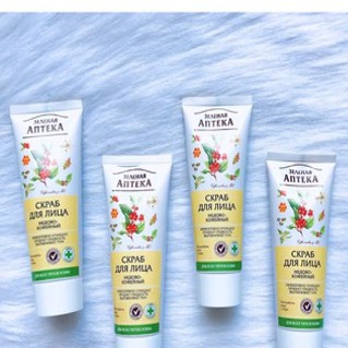 Tẩy Da Chết Mặt Chiết Xuất Mật Ong Và Cà Phê Apteka 75ml