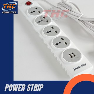 Ổ cắm điện Chống Sét Đa Năng HUNTKEY SZN507 chính hiệu