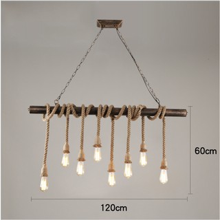 Đèn chùm quầy bar 8 bóng trang trí nhà hàng, quán cafe, trà chanh, trà sữa, căn hộ DC17 Azdcor