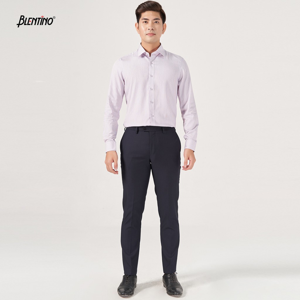 Áo Sơ Mi Công Sở Dài Tay Trẻ Trung Lịch Lãm Chất Vải Sợi Tre Cao Cấp BLENTINO BBT06