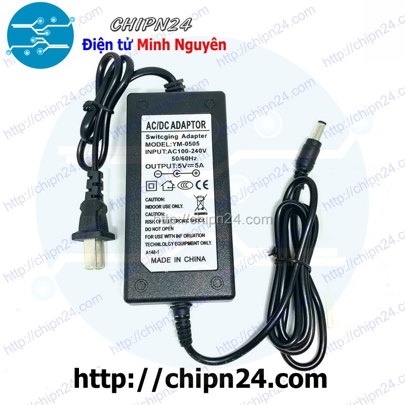 [1 CỤC] Nguồn Adapter 5V 5A