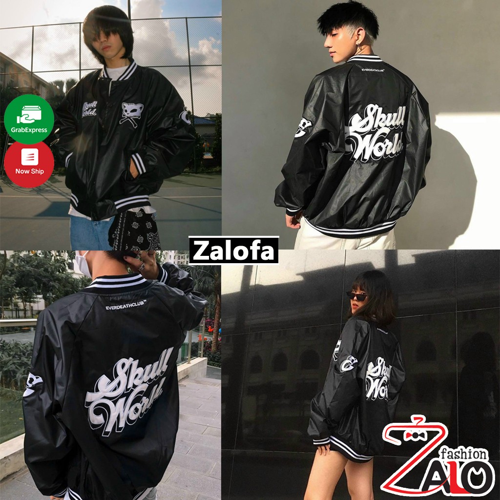 Áo khoác Bomber dù Unisex Ulzzang nam nữ Nhiều Mẫu Hot Áo Bomber dù 2 lớp lên from mặc siêu đẹp Zalofa