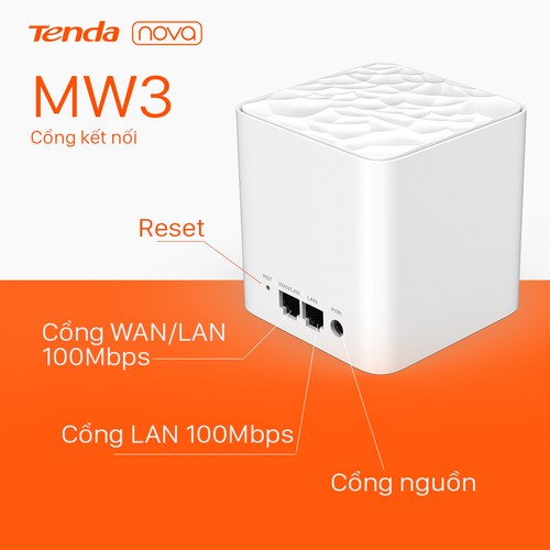 Mesh Wifi Tenda Nova MW3 Chính hãng (1 pack)