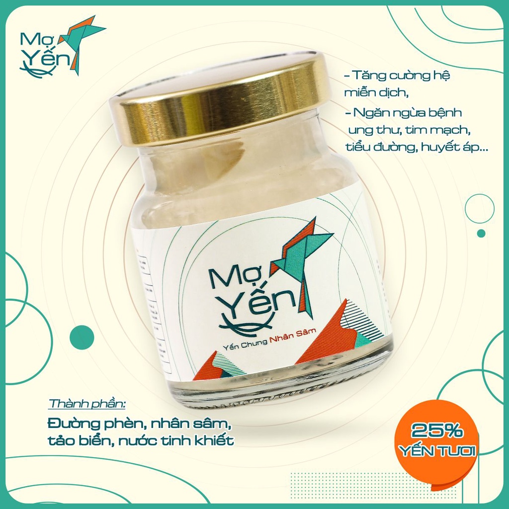 Combo 10 hũ Yến Chưng Nhân Sâm MỢ YẾN, tăng cường hệ miễn dịch, ngăn ngừa bệnh tật, không chất bảo quản | BigBuy360 - bigbuy360.vn