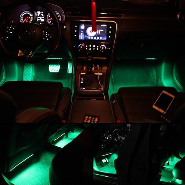 Bộ 72 Đèn Trang Trí Gầm Ghế, Gầm Taplo, Chân Thắng  Led RGB 5050SMD 12W Cảm Biến Mạch