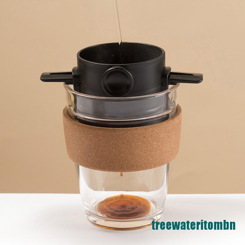 (new)1Pcs Foldable Coffee Filter Stainless Steel Coffee Holder Paperless Dripper