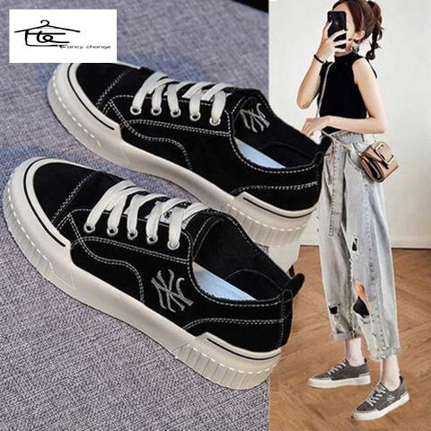 Giày Canvas Cổ Thấp Thời Trang Thu Đông Hàng Mới Dành Cho Bạn Nữ 2022