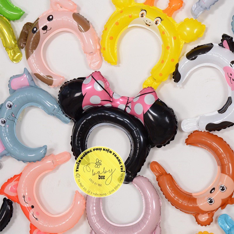 Bờm cài tóc bằng bóng nhiều mẫu