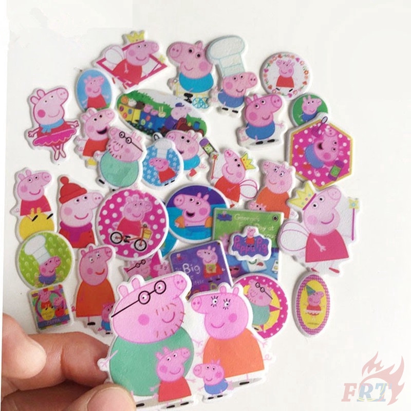 Set 1/5 tấm hình dán hình heo Peppa 3D đáng yêu