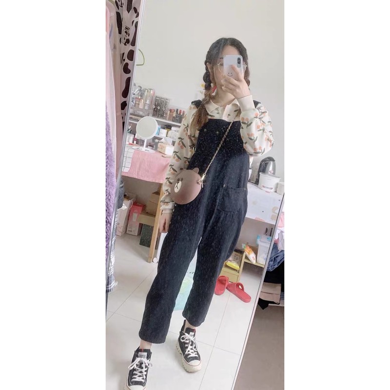 [KÈM ẢNH THẬT + SẴN] quần yếm jeans dài dáng boy túi trước ulzzang hàn quốc | BigBuy360 - bigbuy360.vn