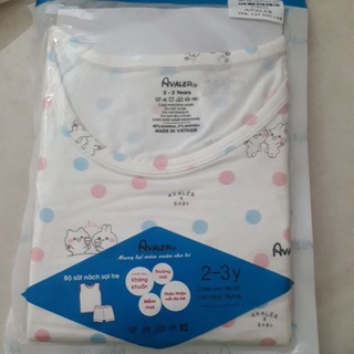 [Avaler] Bộ ba lỗ vải sợi tre cho bé (6-9m đến 3-4y)