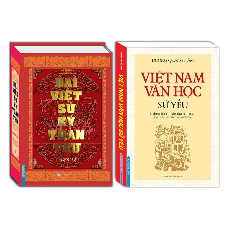 Sách - Combo Đại việt sử ký toàn thư và Việt Nam Văn Học sử yếu (bìa mềm)