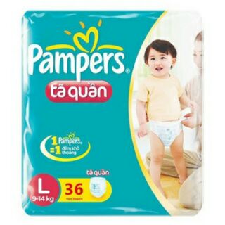 Bỉm dán/quần pampers m40-m60/l36-l54/xl32-xl48