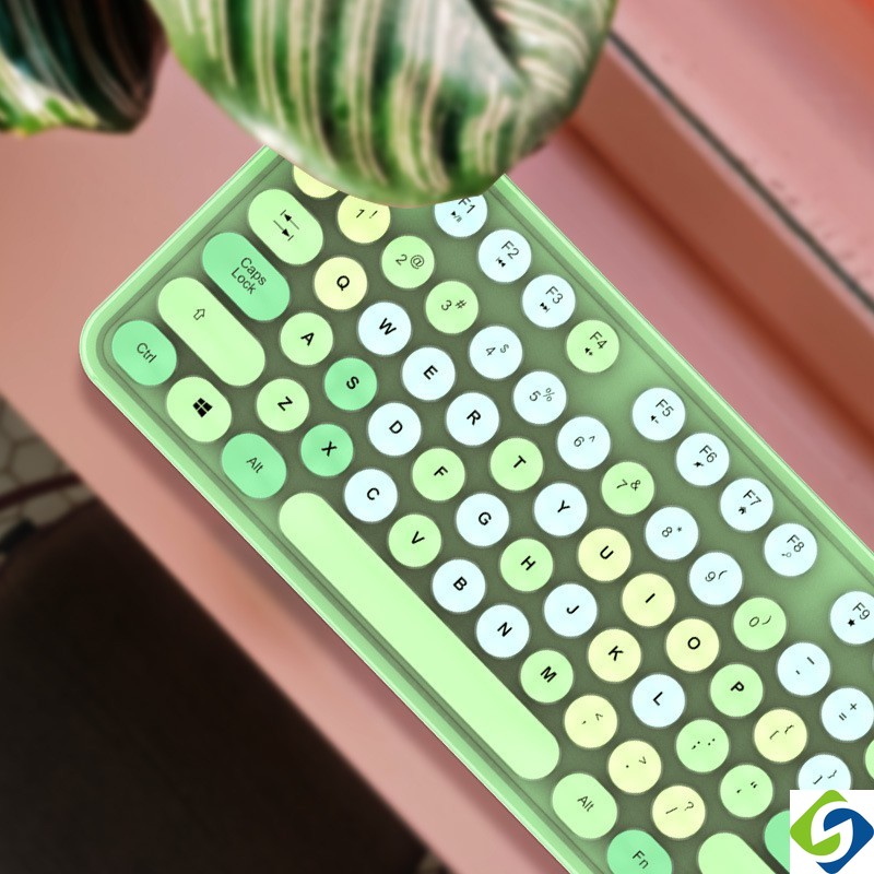 Ofii Bộ Bàn Phím Và Chuột Không Dây Hình Son Môi Màu Hồng macaron Tím Tím Phong Cách punk Cổ Điển Dành Cho Văn Phòng / Nhà Cửa