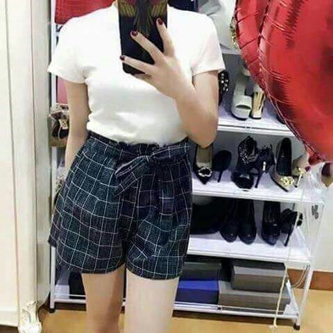 Quần sooc nữ kẻ nơ siêu xinh (kèm video & ảnh) | BigBuy360 - bigbuy360.vn