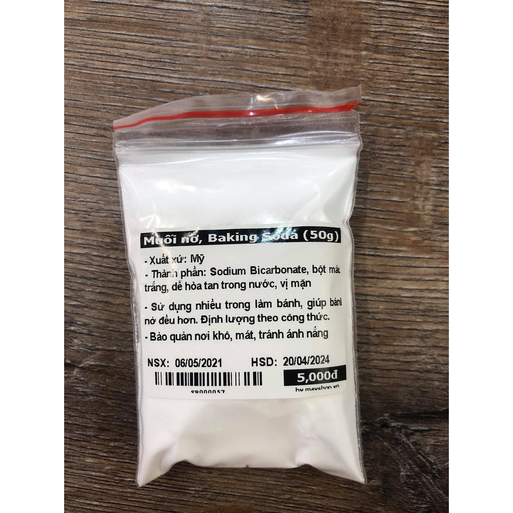 Baking Soda, muối nở chia lẻ (50g)