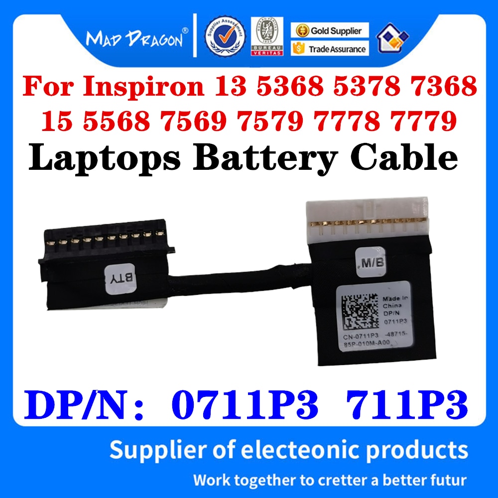 Dây Cáp Pin 0711p3 711p3 711p3 Cho Laptop Dell Inspiron 13 5368 5378 7368 15 5568 7569 7579 7778 7779 Laptops