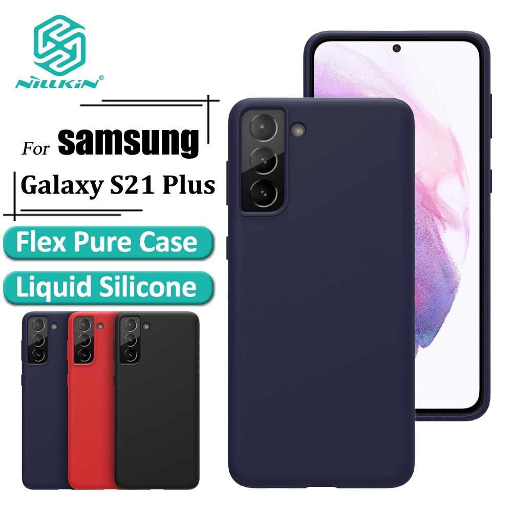 Ốp Điện Thoại Nillkin Flex Cho Samsung Galaxy S21+ / S21 Plus 5G Từ Silicon Lỏng Lót Microfiber Flocking Chống Sốc