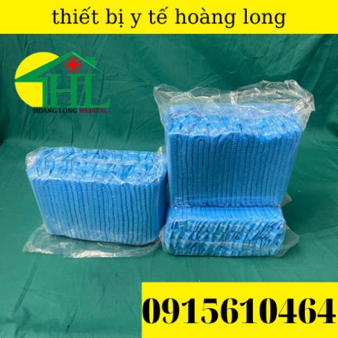 Mũ Giấy  Trùm Tóc Dùng 1 Lần Túi 100 Chiếc