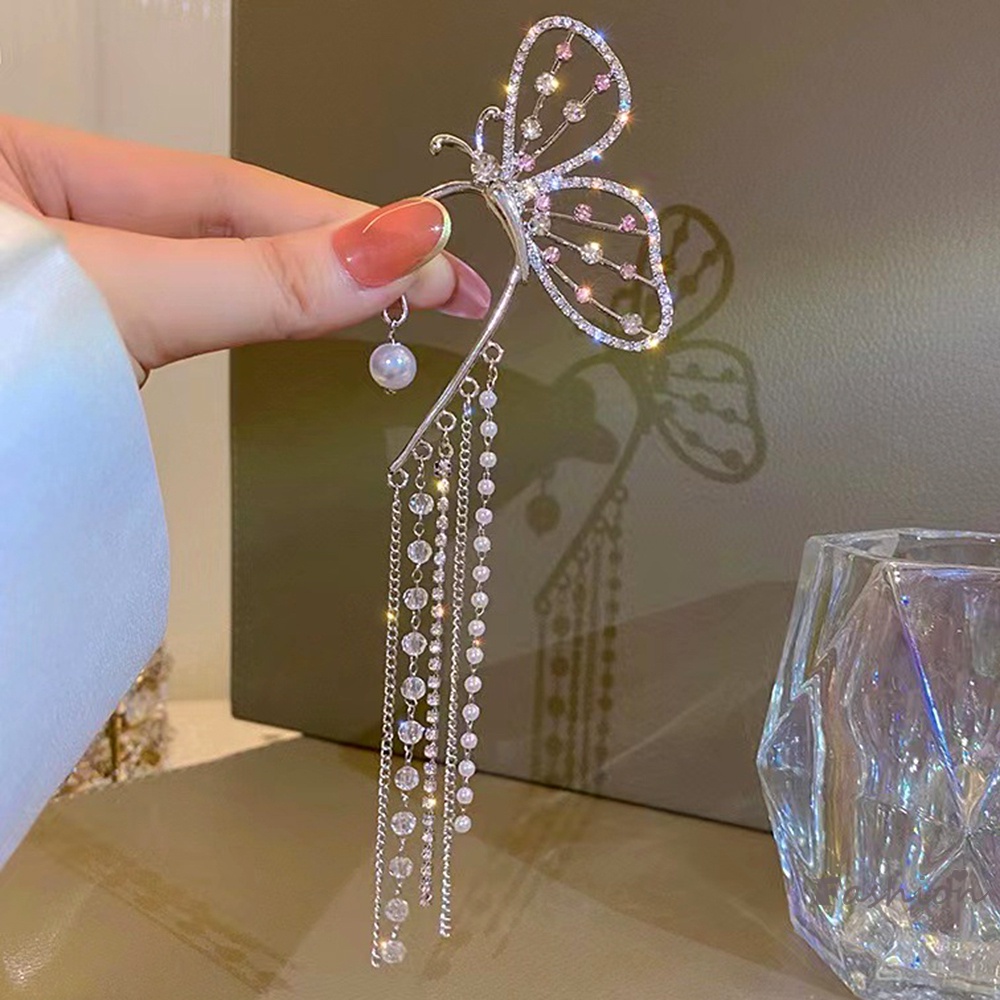 Bông Tai Đính Đá Zircon Thời Trang Sang Trọng Cho Nữ