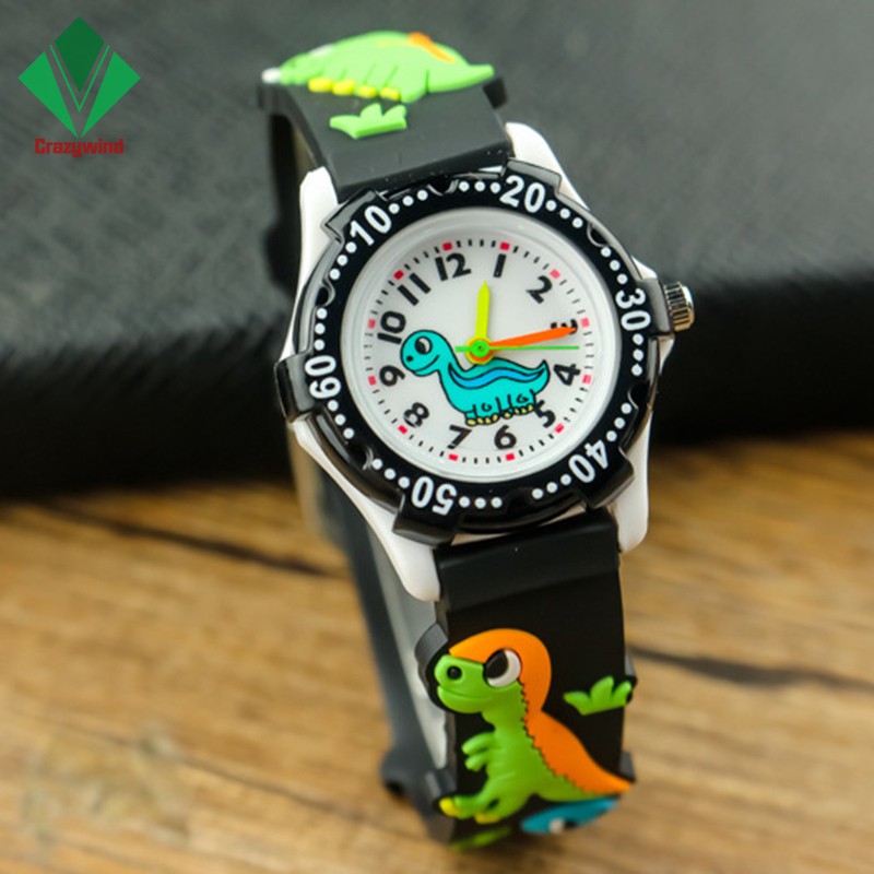 Đồng Hồ Đeo Tay Dây Silicon Họa Tiết Khủng Long 3D Cho Bé | BigBuy360 - bigbuy360.vn