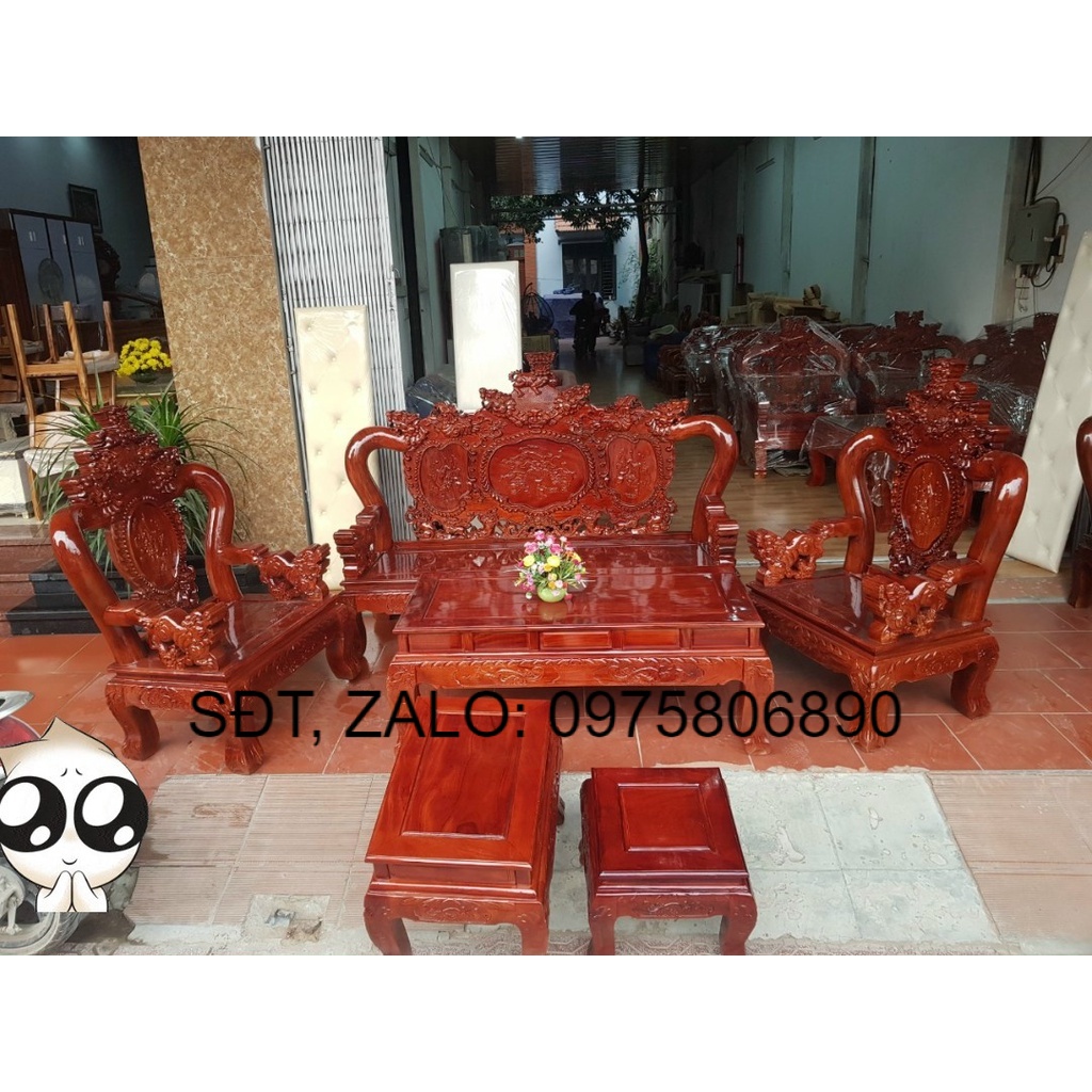 Bộ bàn ghế phòng khách gỗ lim giá đã bao gồm phí ship