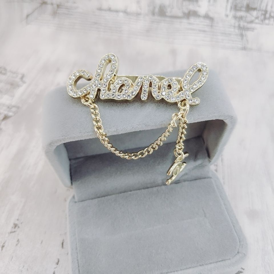 Cặp Ghim Cài Áo Hình Chữ C Cá Tính Dễ Phối Đồ Thời Trang Dành Cho Nữ