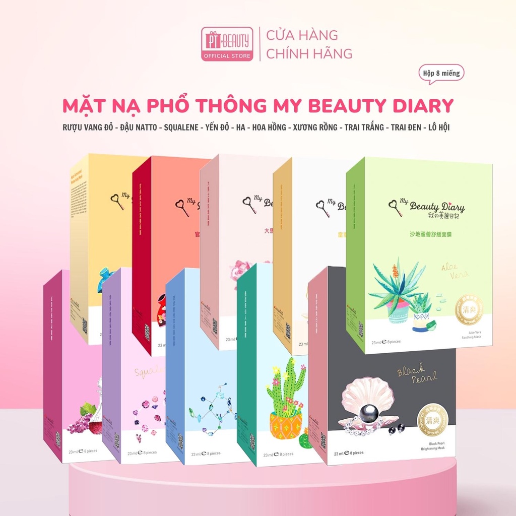 Mặt nạ My Beauty Diary hộp 8 miếng