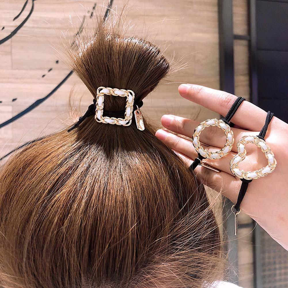 Dây Buộc Tóc Hình Trái Tim Đơn Giản Phong Cách Hàn Quốc WMES15H