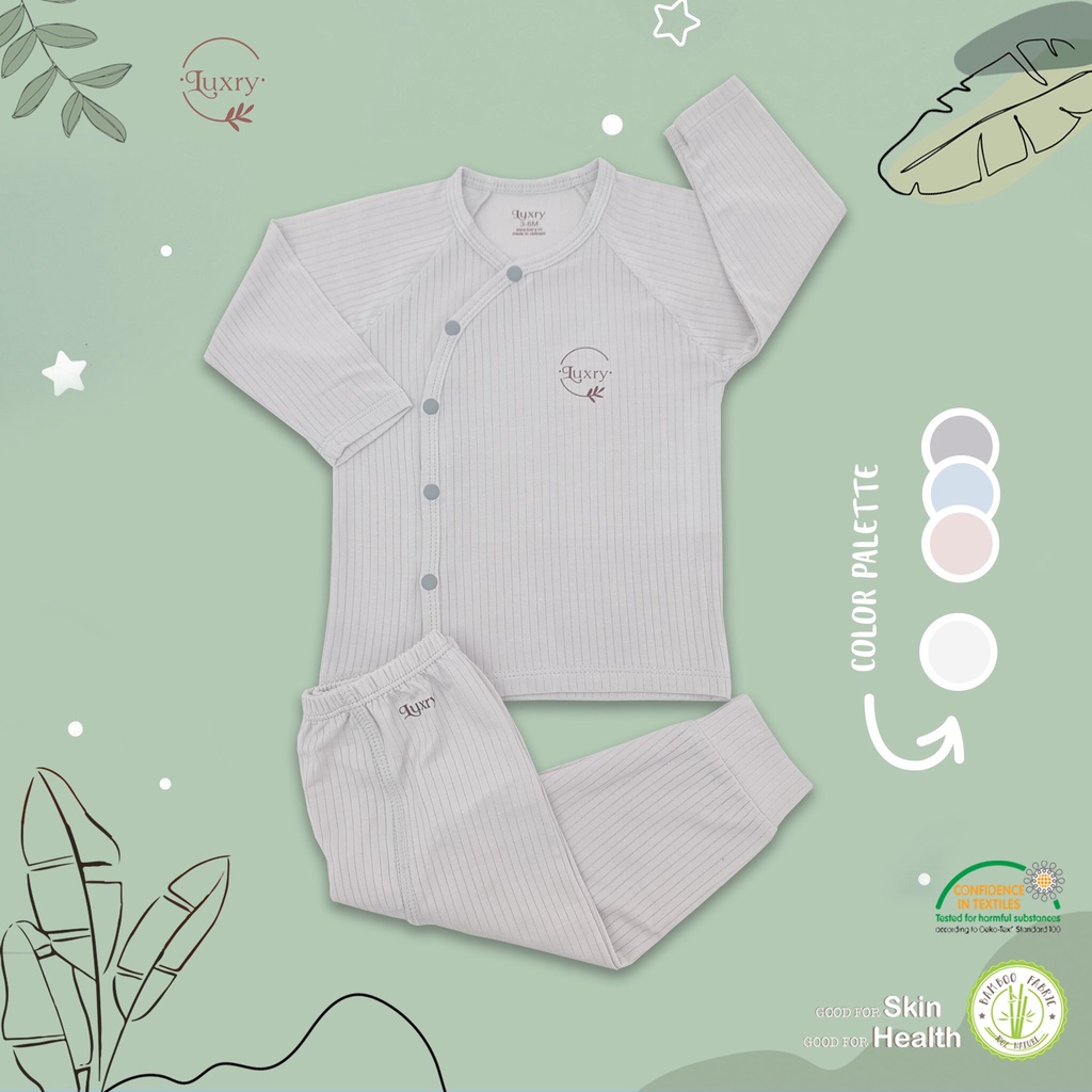 Bộ dài cài lệch vân Luxry siêu yêu