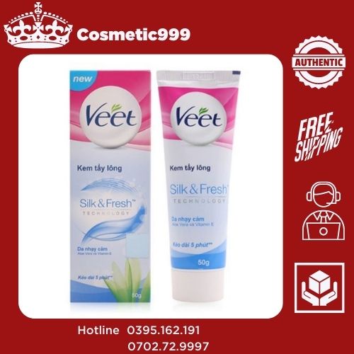 Kem tẩy lông veet pháp chính hãng tẩy lông nách lông chân lông tay dịu nhẹ sạch sẽ Cosmetic999