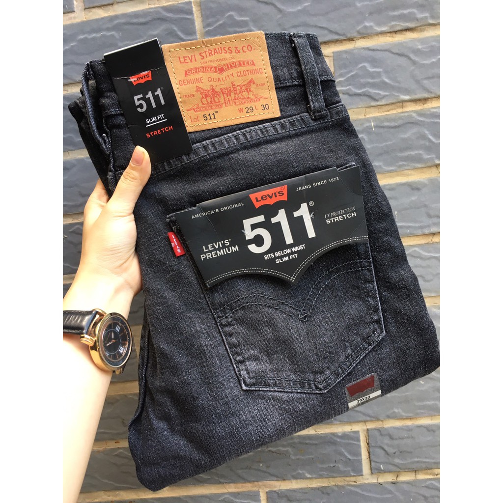 Quần Jeans Levis 511 cambodia Xám02