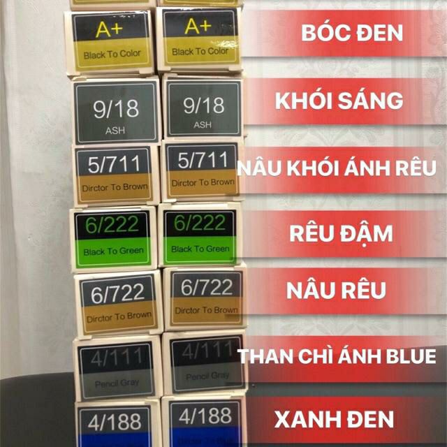 Màu Nhuộm Xanh Dương Đen Khói 4188 Không Cần Tẩy Kèm Trợ Dưỡng YOHACA