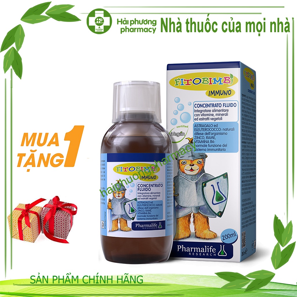 Fitobimbi Immuno  Hỗ trợ giúp tăng cường sức đề kháng cho bé ( Chai 200ml )