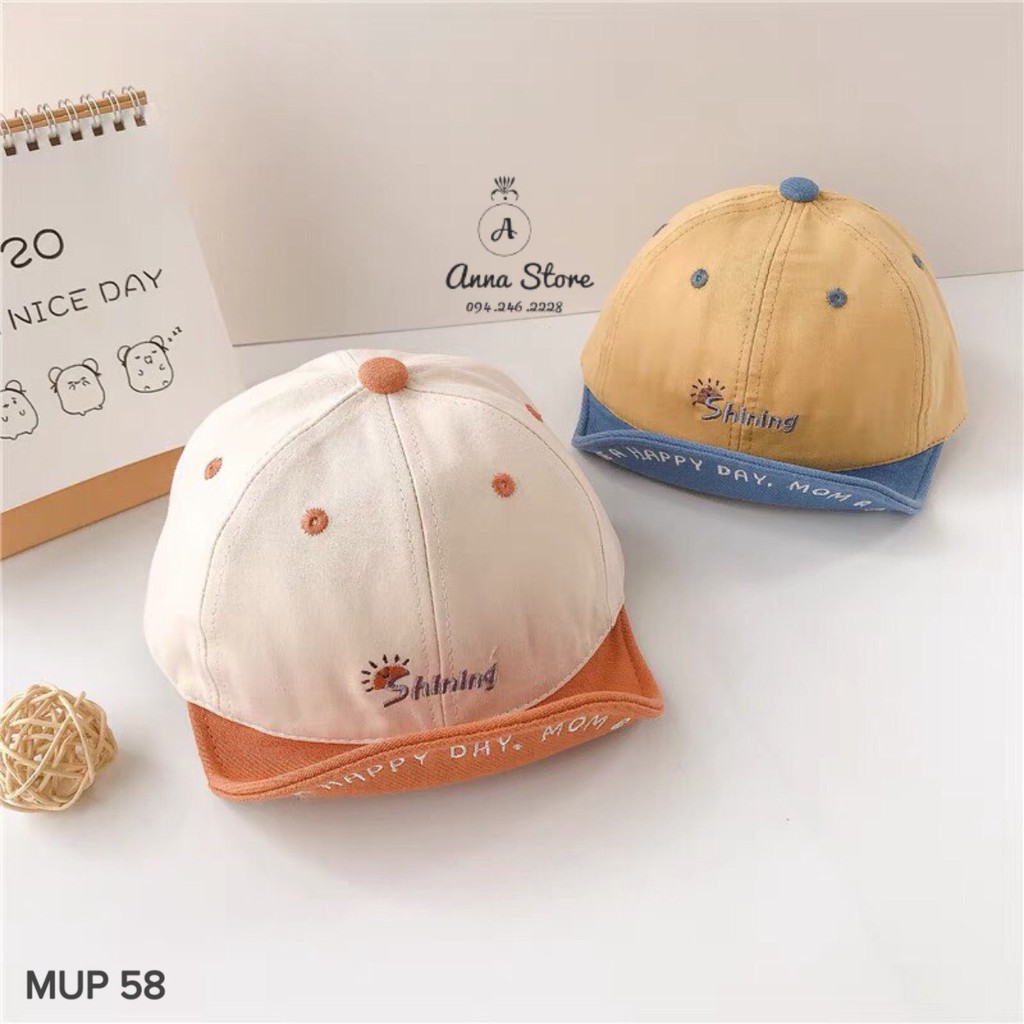 MUP 58 : Mũ lưỡi trai Shiniing cho bé 6-24m