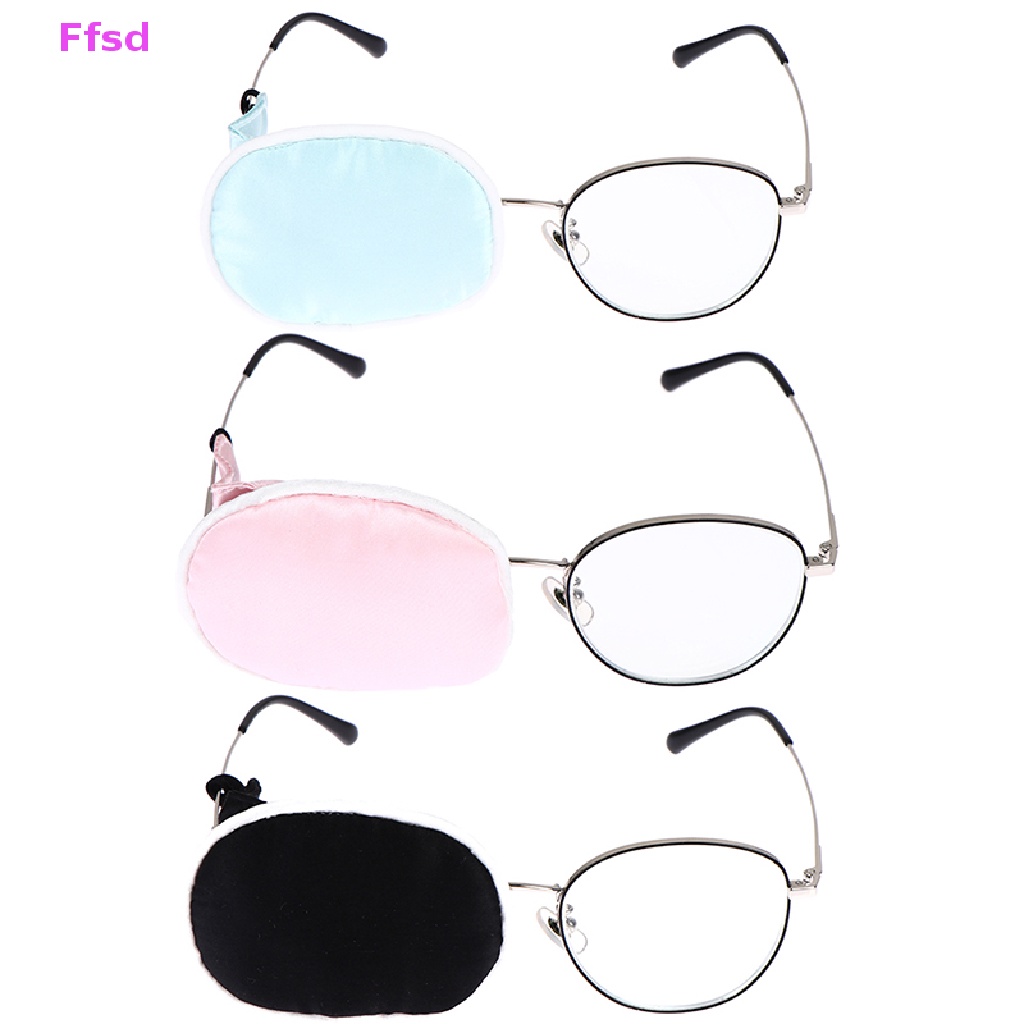 {Ffsd} Miếng Dán Mắt Kính Lụa Màu Trơn Chỉnh Hình Tái Sử Dụng Được Cho Trẻ Em Và Người Lớn Bán Chạy