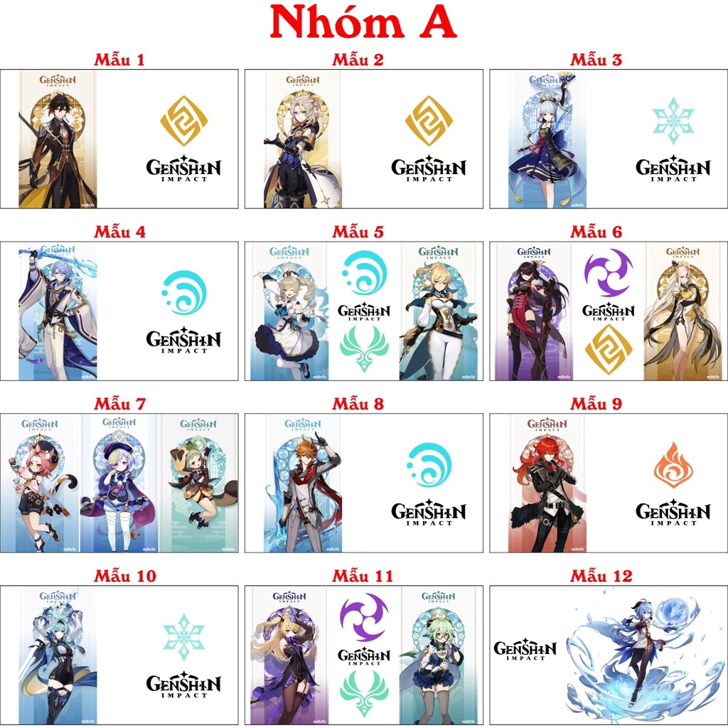 Bình giữ nhiệt Genshin Impact Inox 304 nắp có đèn LED hiển thị nhiệt độ nước có thể in theo yêu cầu hình anime Game idol