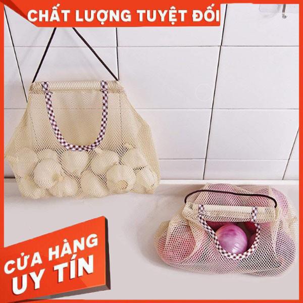 [Xả kho + free ship] Túi lưới đựng hành tỏi đồ dùng cá nhân tiện lợi