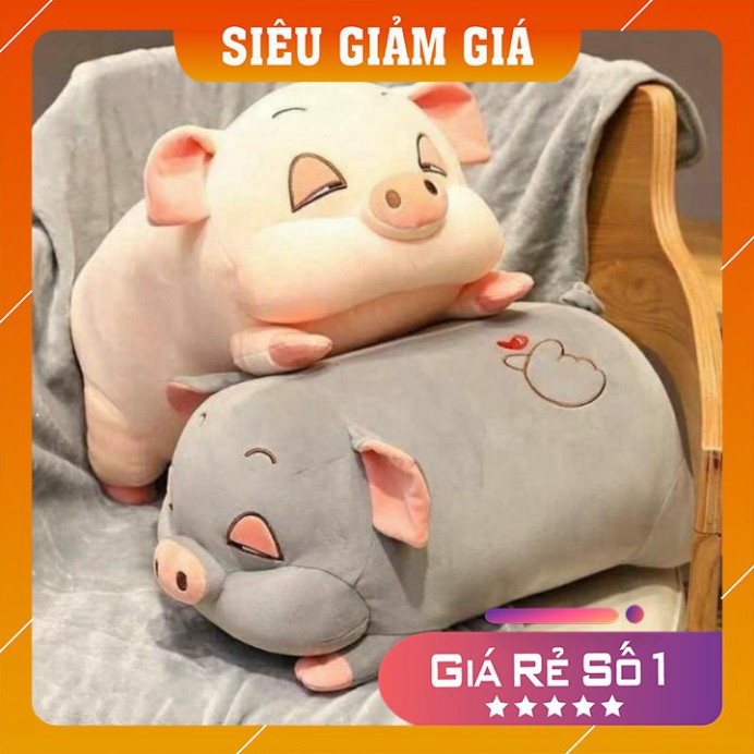 Chăn gối văn phòng 💕FREESHIP💕 Bộ chăn gối văn phòng 2 in 1 hình heo siêu đáng yêu